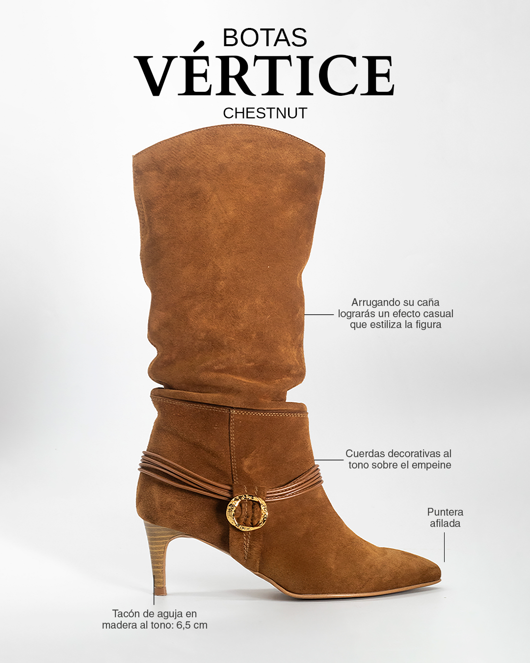 Bota Vertice Chestnut