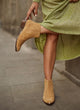 Western ankle boot in suede | Silvia Beige