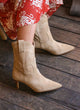 Suede heeled western ankle boots | Gabi Sand