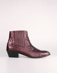 Botines Silvia Metal Burgundy