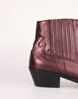 Botines Silvia Metal Burgundy