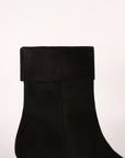 Suede heeled ankle boots | Camile Black