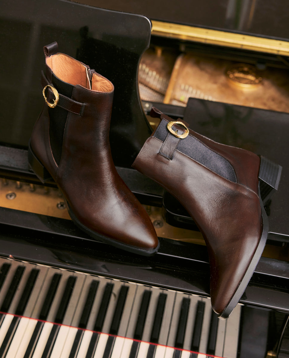 Botines Isadora Caoba