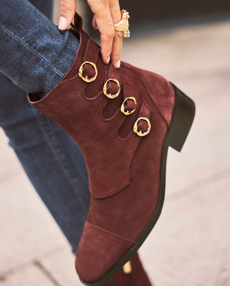 Botines Lilly Burdeos