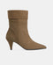 Suede heeled ankle boots | Camile Taupe