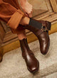 Leather ankle boot for women | Margot Choco