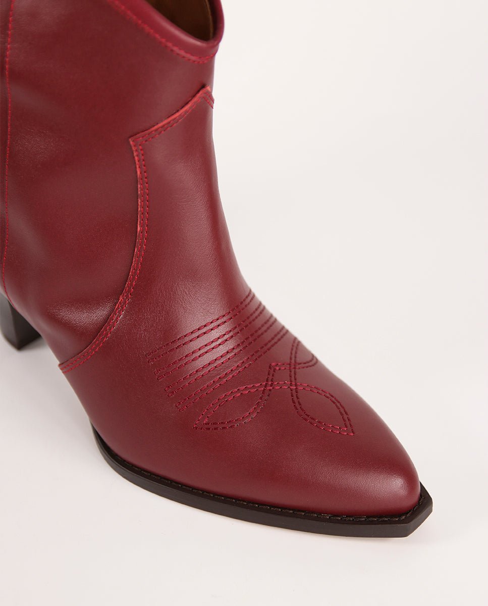 Botines Claire Burgundy - cuchy.es