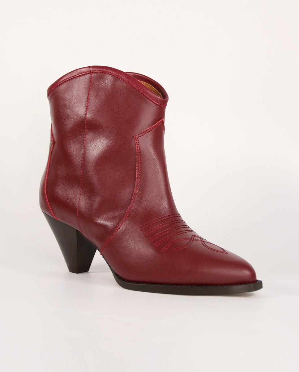 Botines Claire Burgundy - cuchy.es