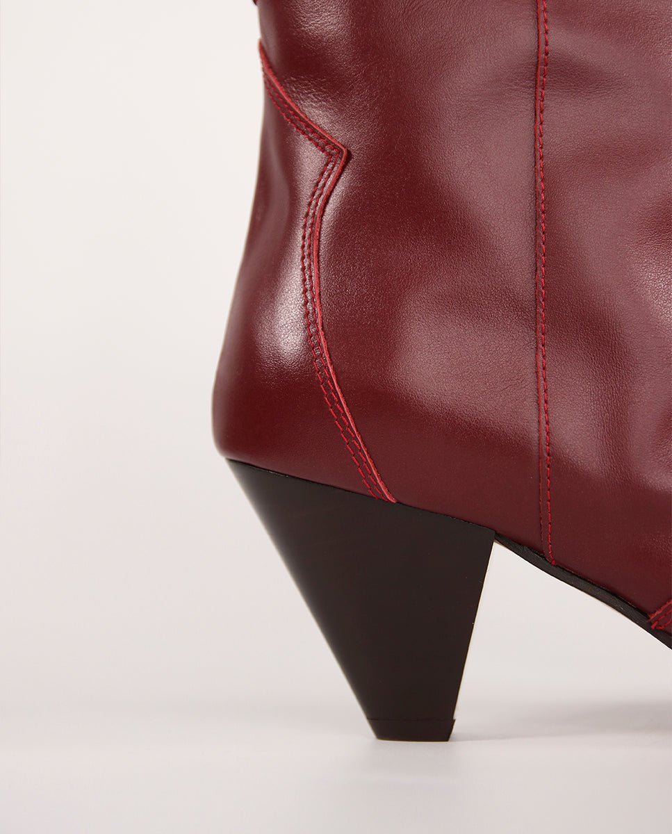 Botines Claire Burgundy - cuchy.es