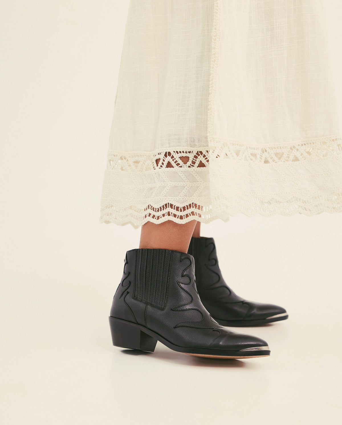 Silvia Black Ankle Boots