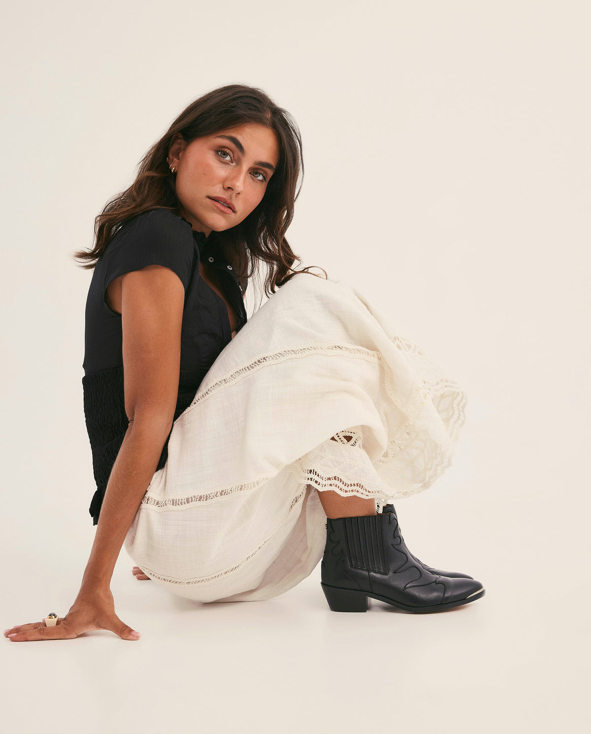 Silvia Black Ankle Boots