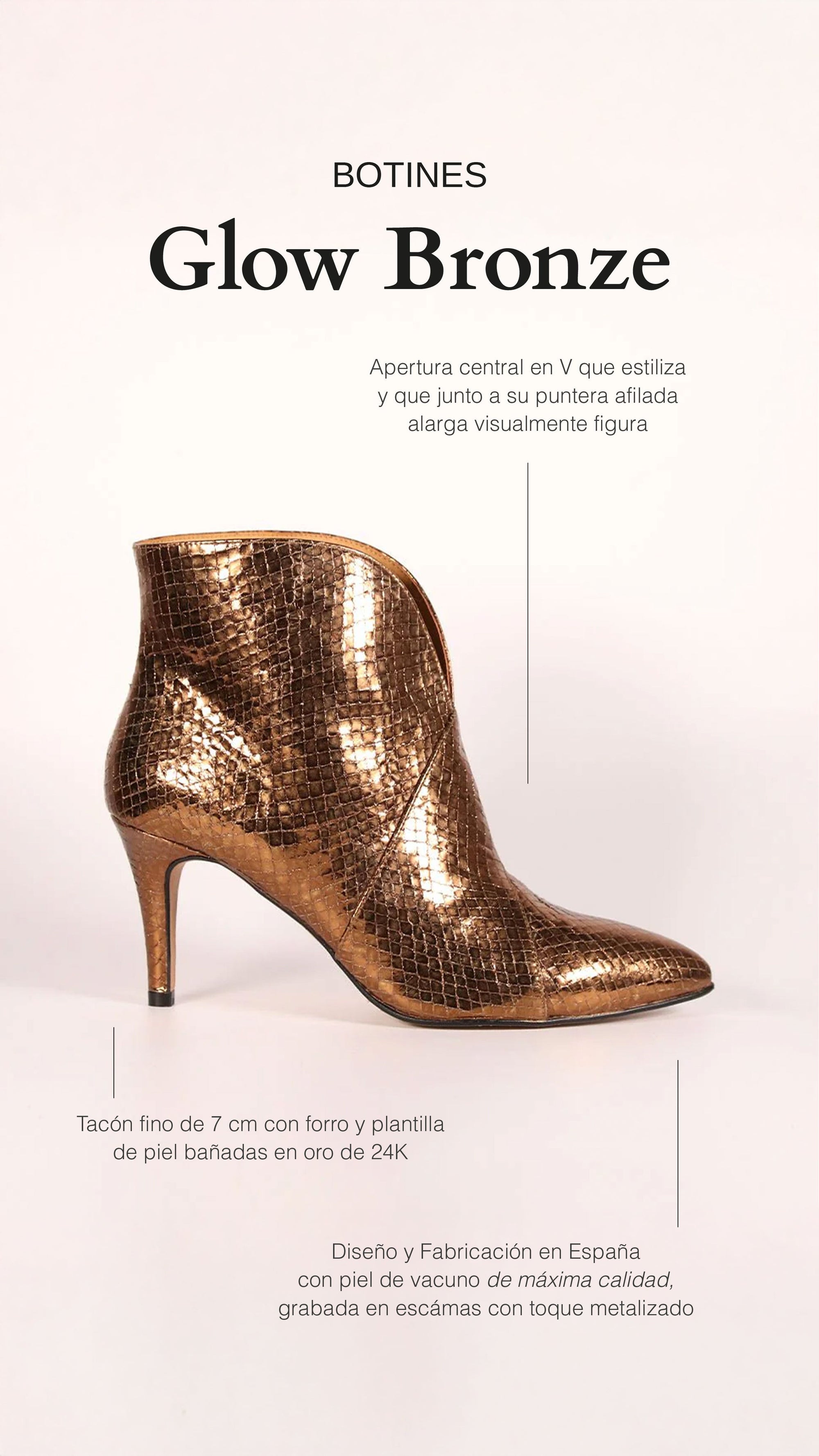 Botines Glow Bronze - cuchy.es