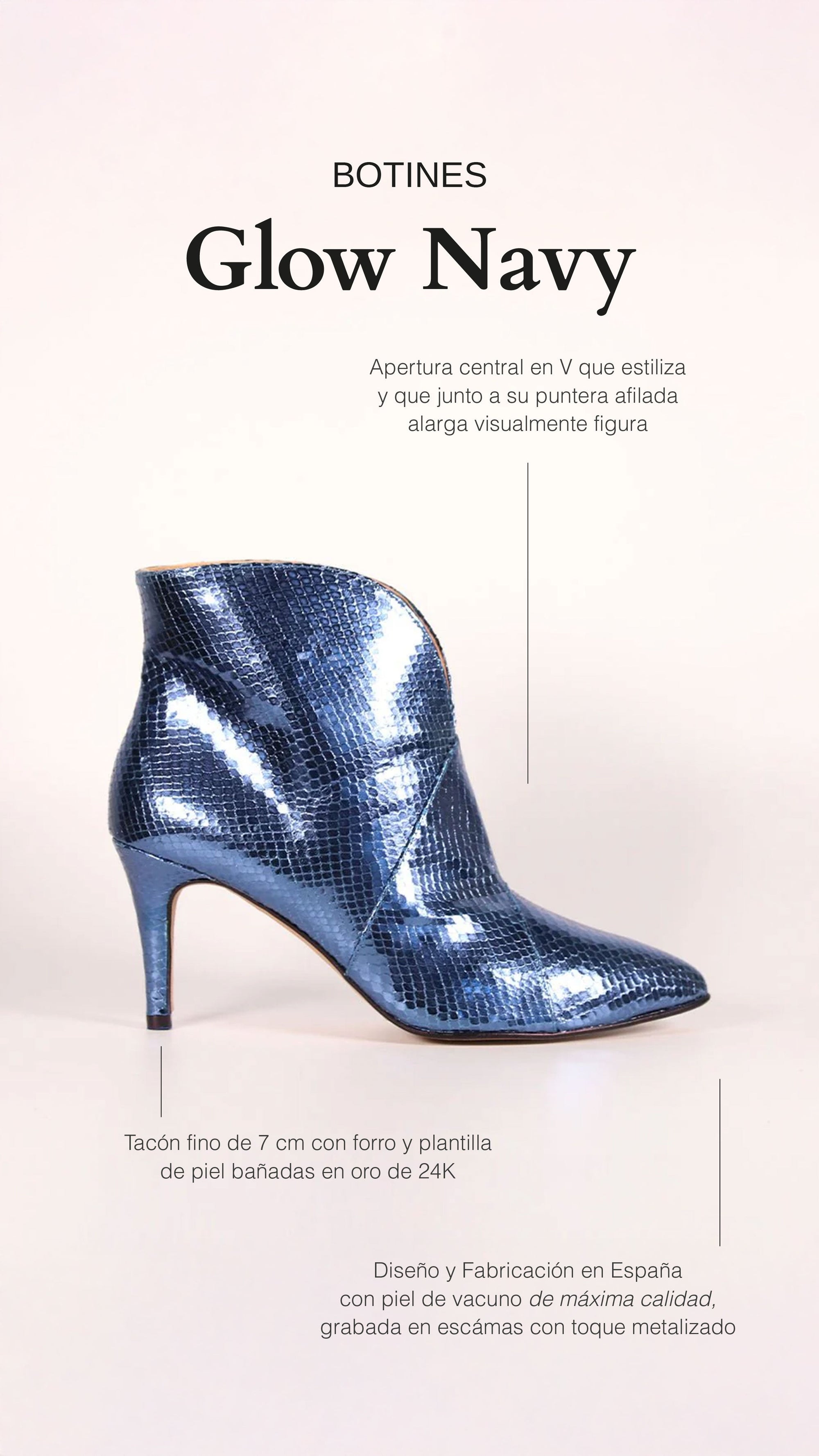 Botines Glow Navy - cuchy.es