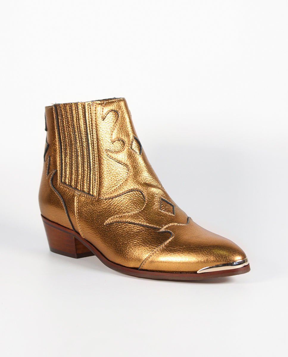 Botines Silvia Metal Gold - cuchy.es