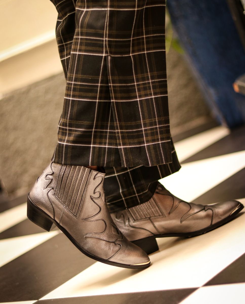 Botines Silvia Metal Silver - cuchy.es