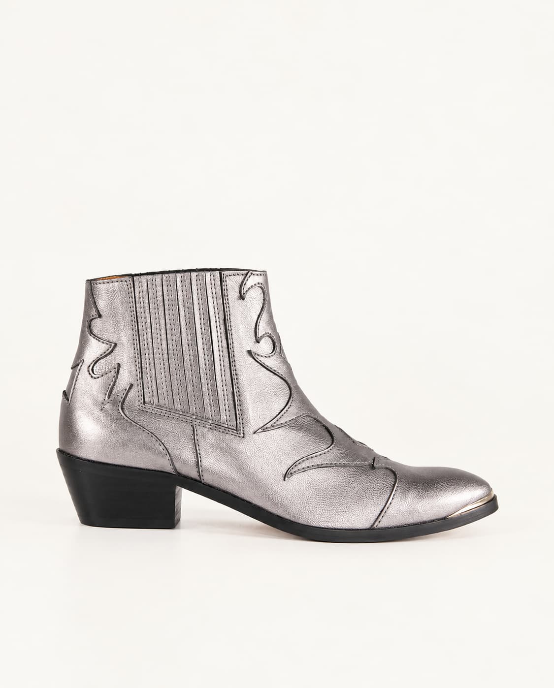 Silvia Silver Ankle Boots