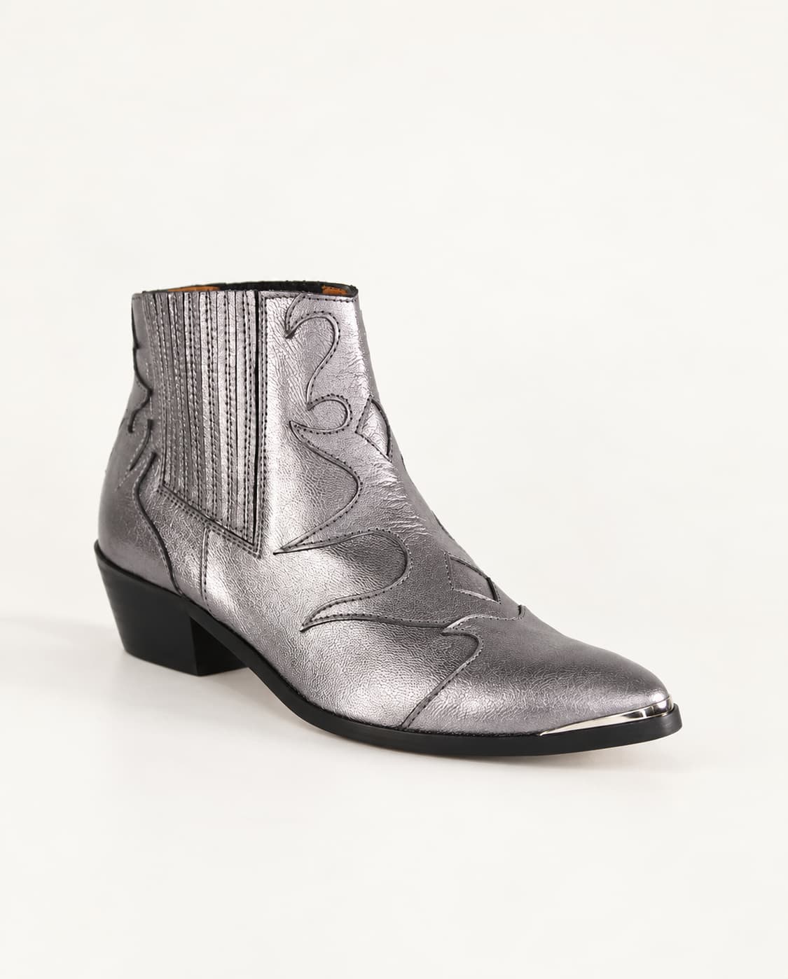 Silvia Silver Ankle Boots