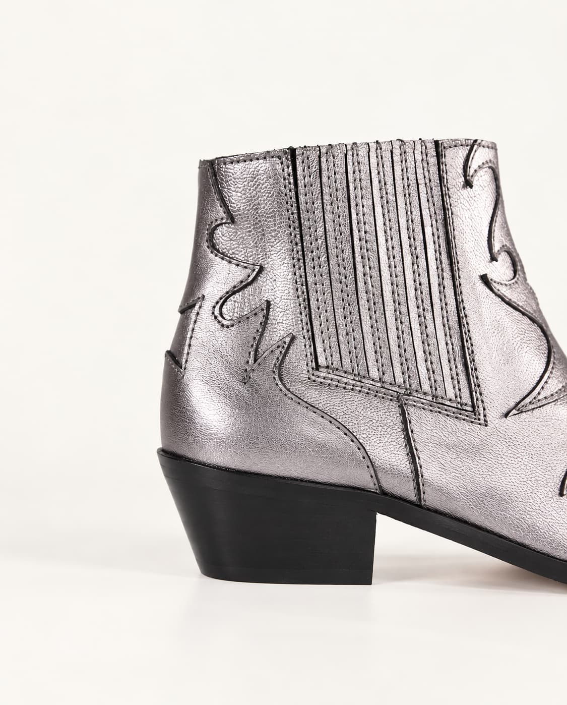 Silvia Silver Ankle Boots
