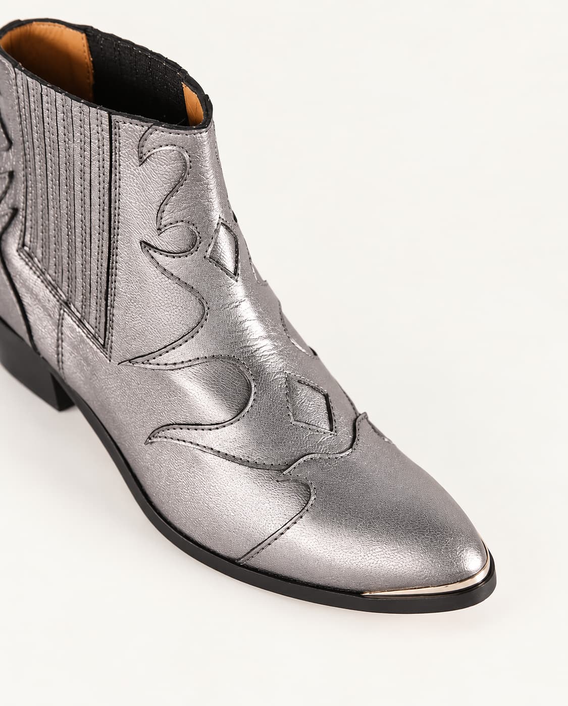 Silvia Silver Ankle Boots