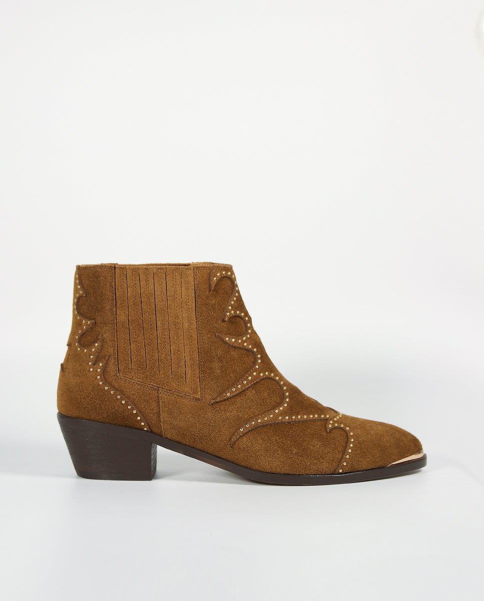 Botines Silvia Punk Chestnut - cuchy.es