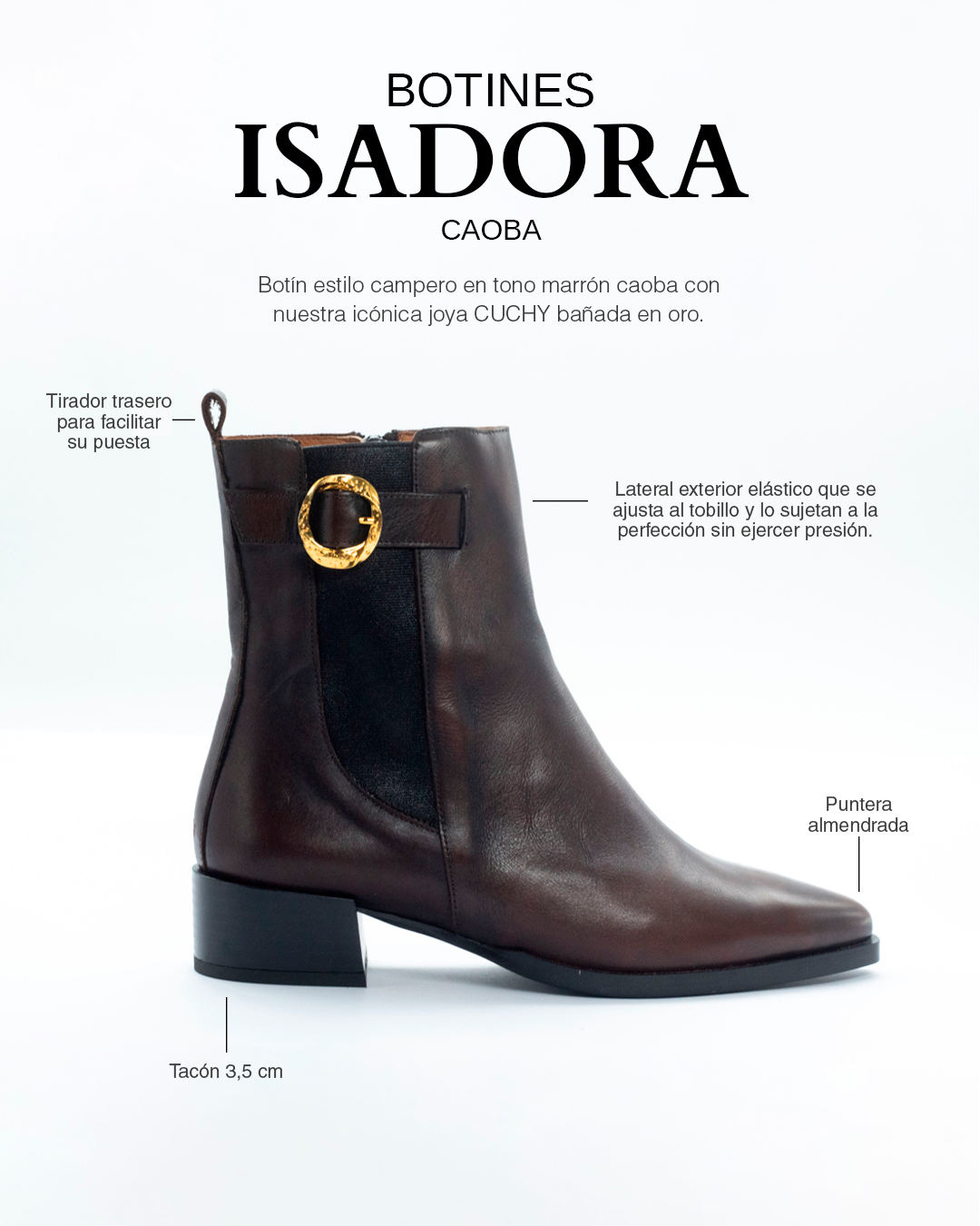 Botines Isadora Caoba