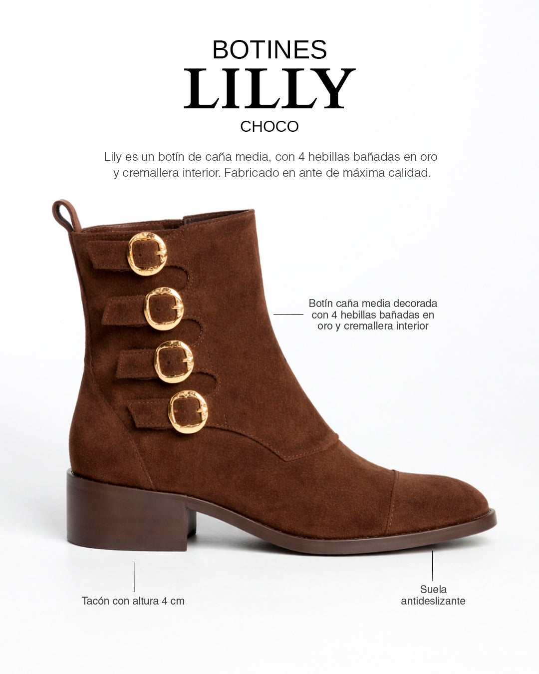 Botines Lilly Choco