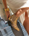 Silvia Metal Gold Ankle Boots