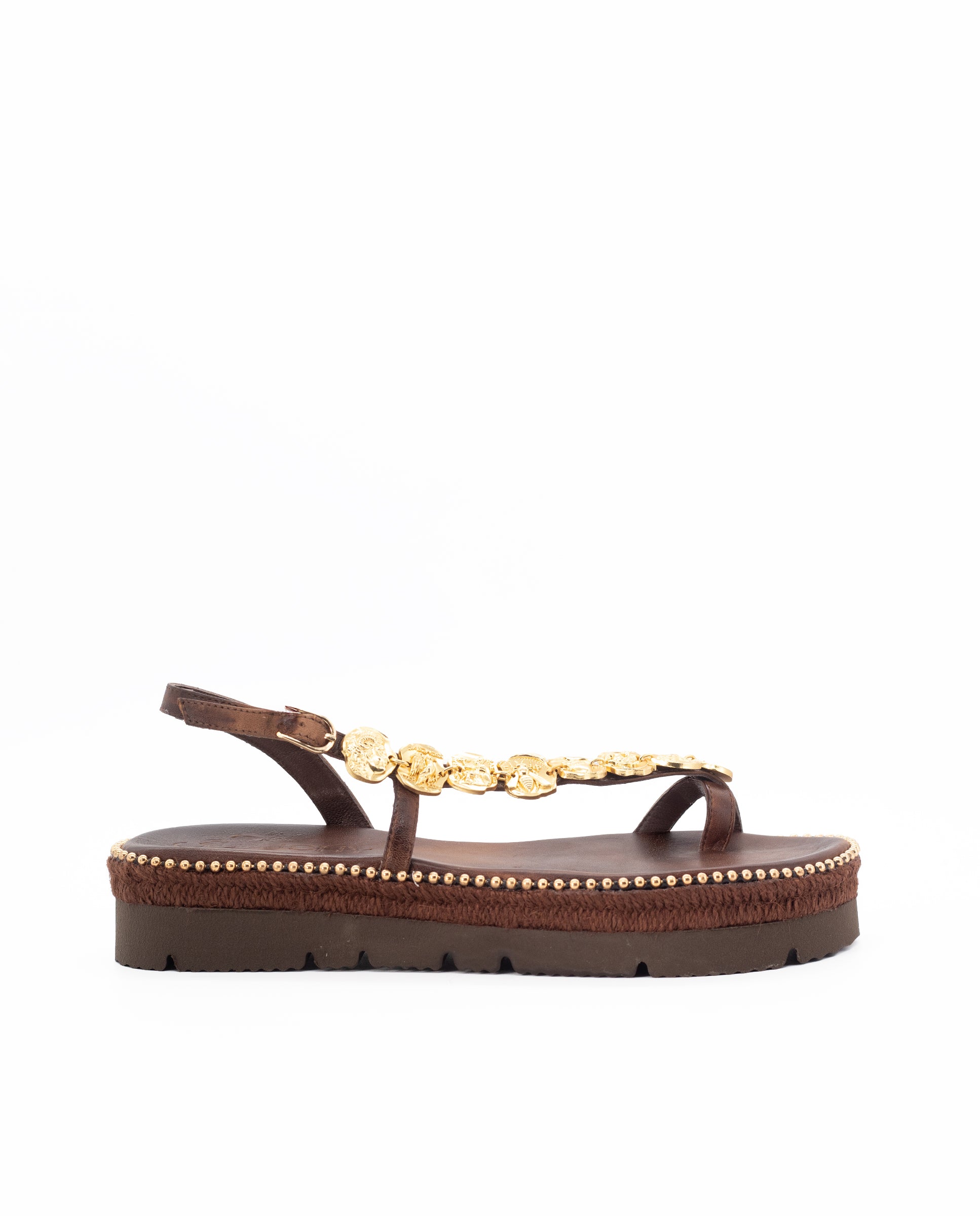 Paros Platform Sandals Chocolate