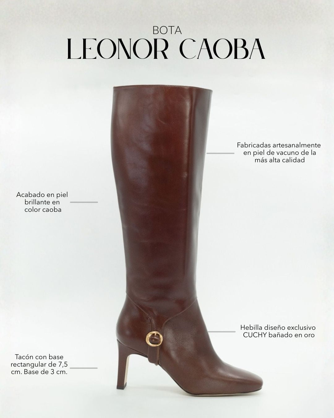 Botas Leonor Caoba