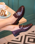 Mocasines Valentina Burgundy