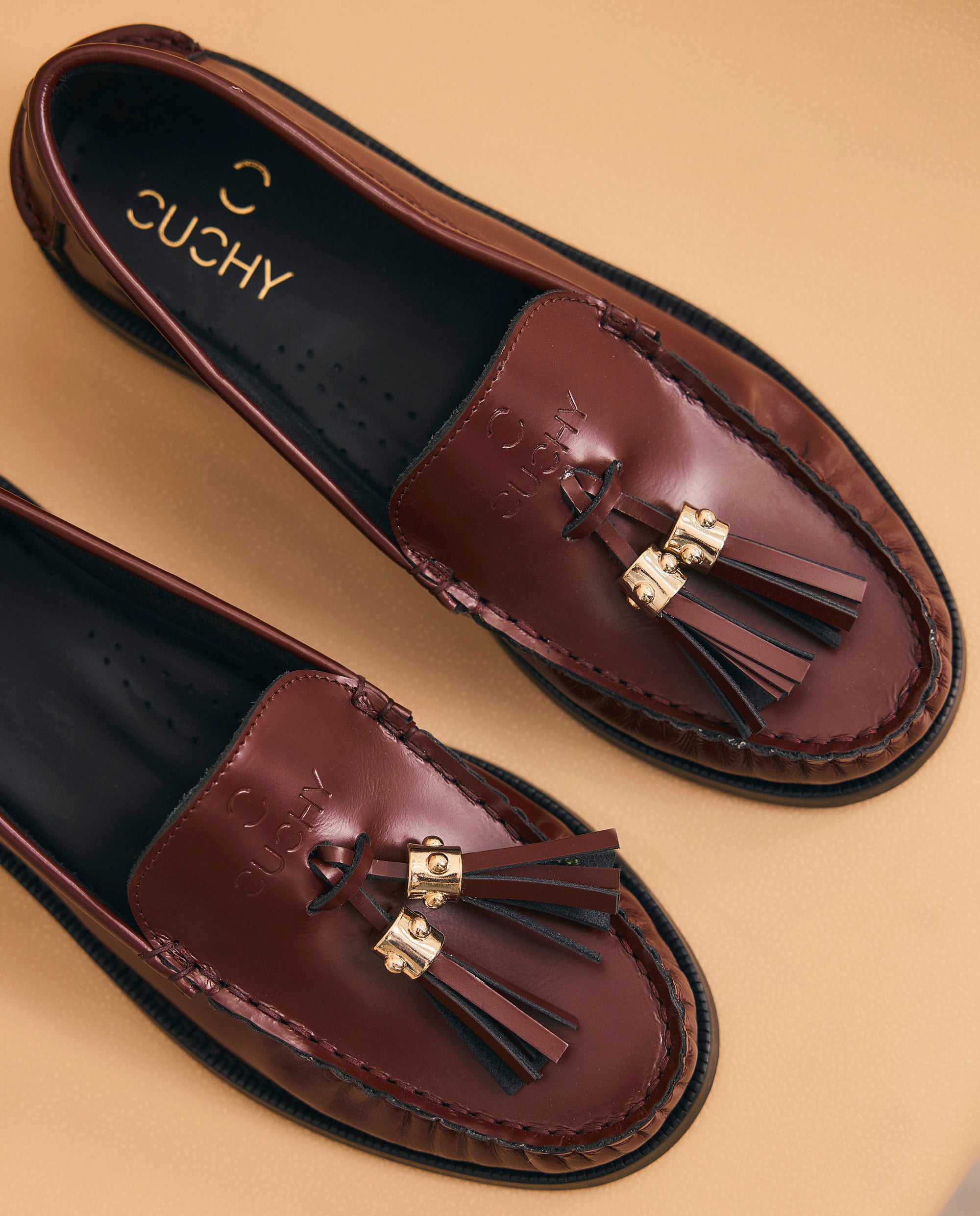 Jane Burgundy Loafers