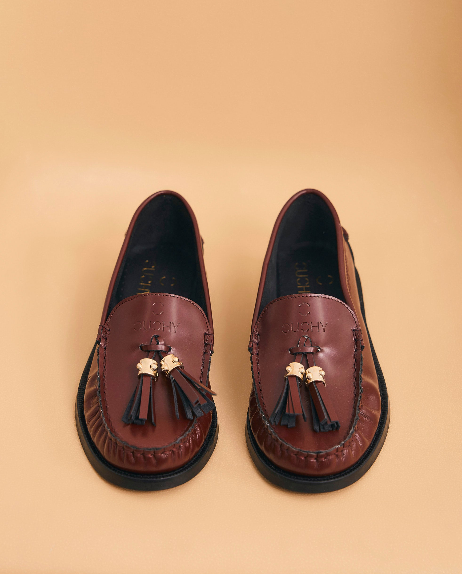 Jane Burgundy Loafers