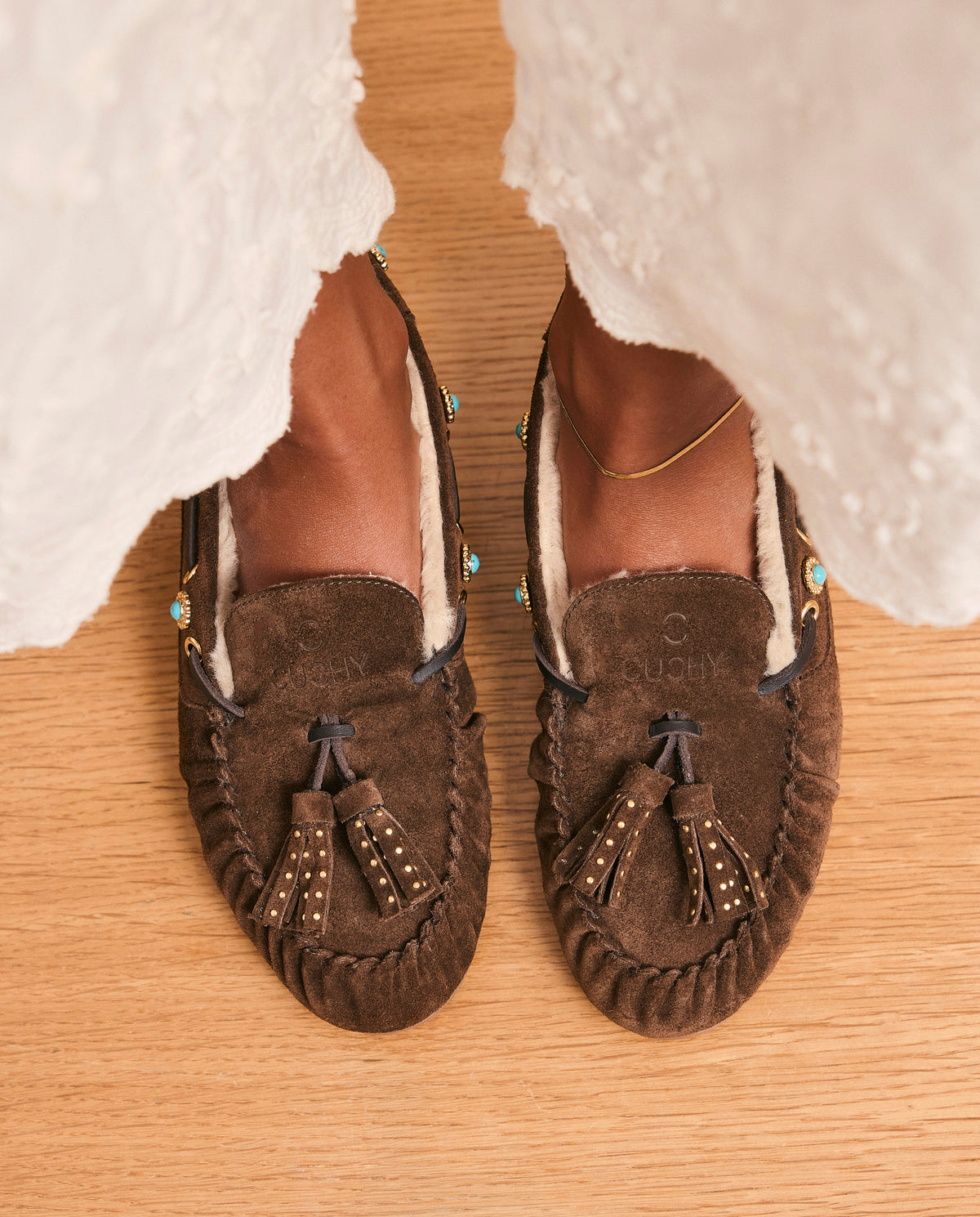Mocasines Siena Choco Borreguito