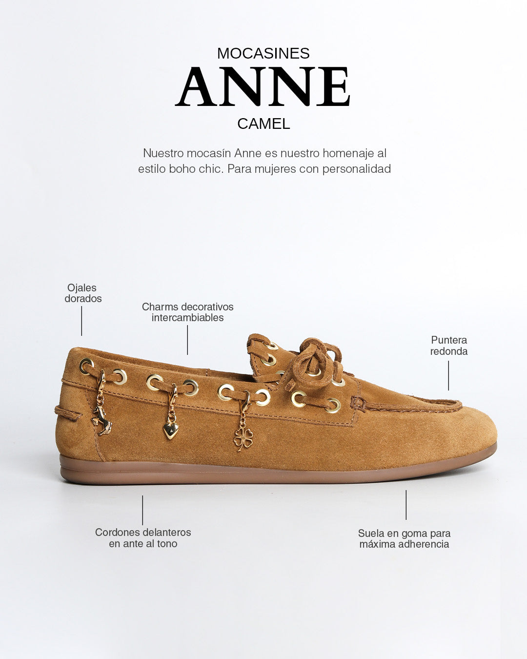 Mocasines Anne Camel