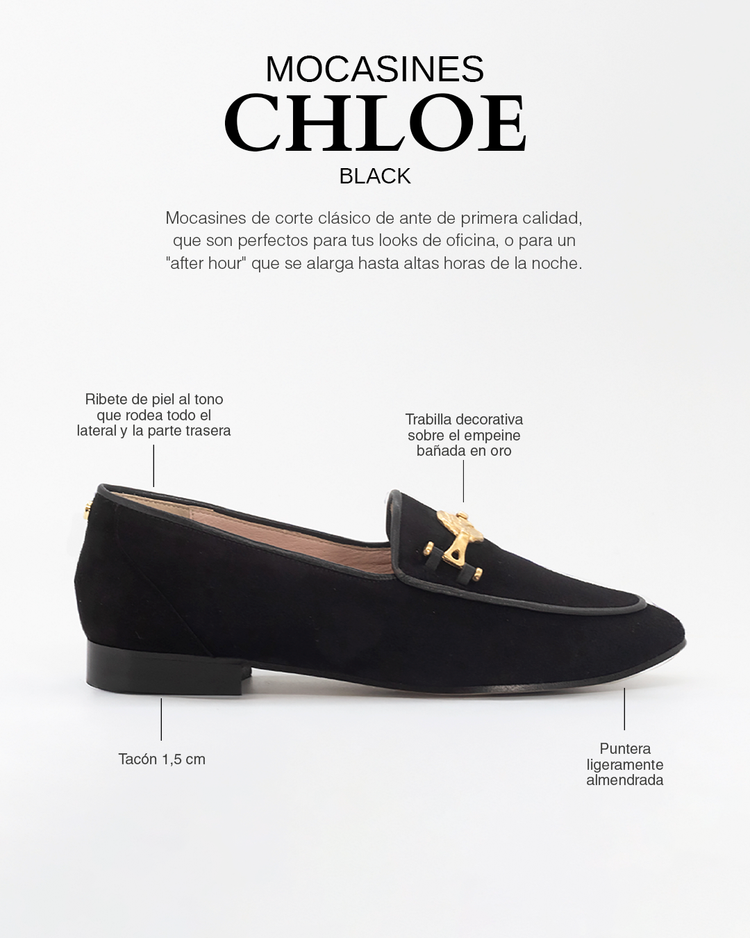 Mocasines Chloe Black