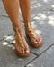 Greek leather sandals | Agape Natural Platform