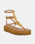 Greek leather sandals | Agape Natural Platform