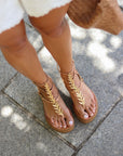 Greek leather sandals | Agape Natural Platform