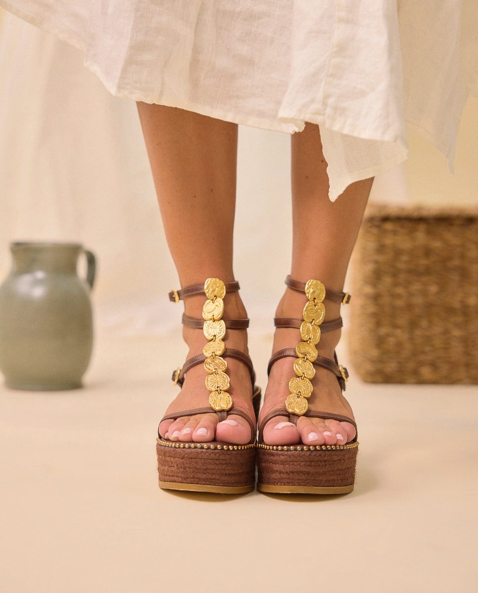 Sandalias Nysa Cuña 7 Choco