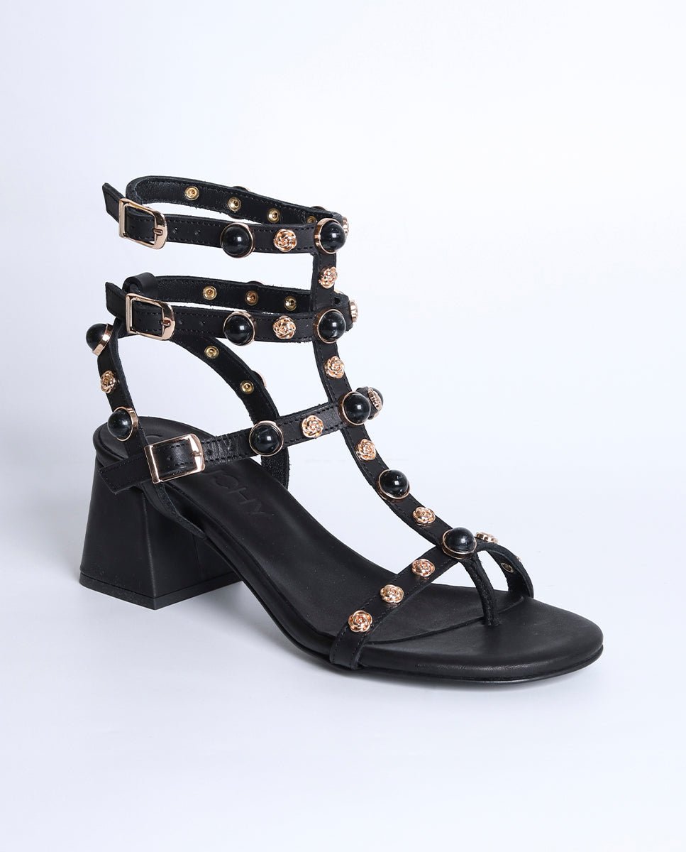 Sandalia de tacón Vira Black - cuchy.es