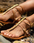 Greek leather sandals | Hidra Natural