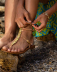 Greek leather sandals | Hidra Natural