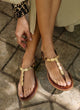 Greek leather sandals | Artemisia Choco