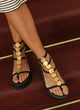 Greek leather sandals | Plaka Platform Comfort Black