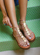 Greek leather sandals | Plaka Natural Comfort Platform