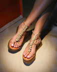 Greek leather sandals | Agape Natural Comfort Platform