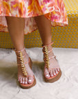 Greek leather sandals | Agape Natural Comfort Platform