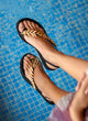 Greek leather sandals | Agnes Black Platform
