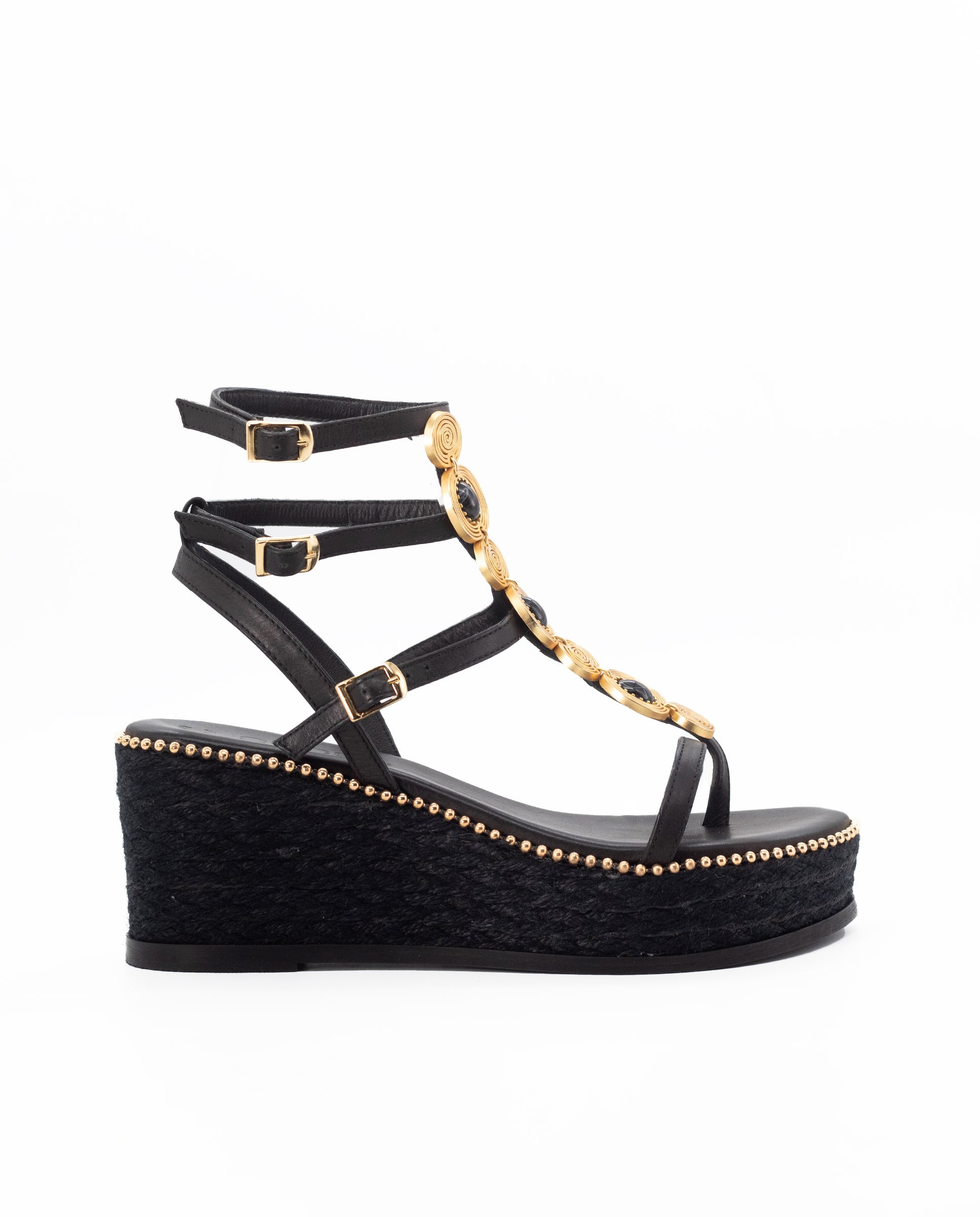 Sandalias Dione Cuña 7 Black