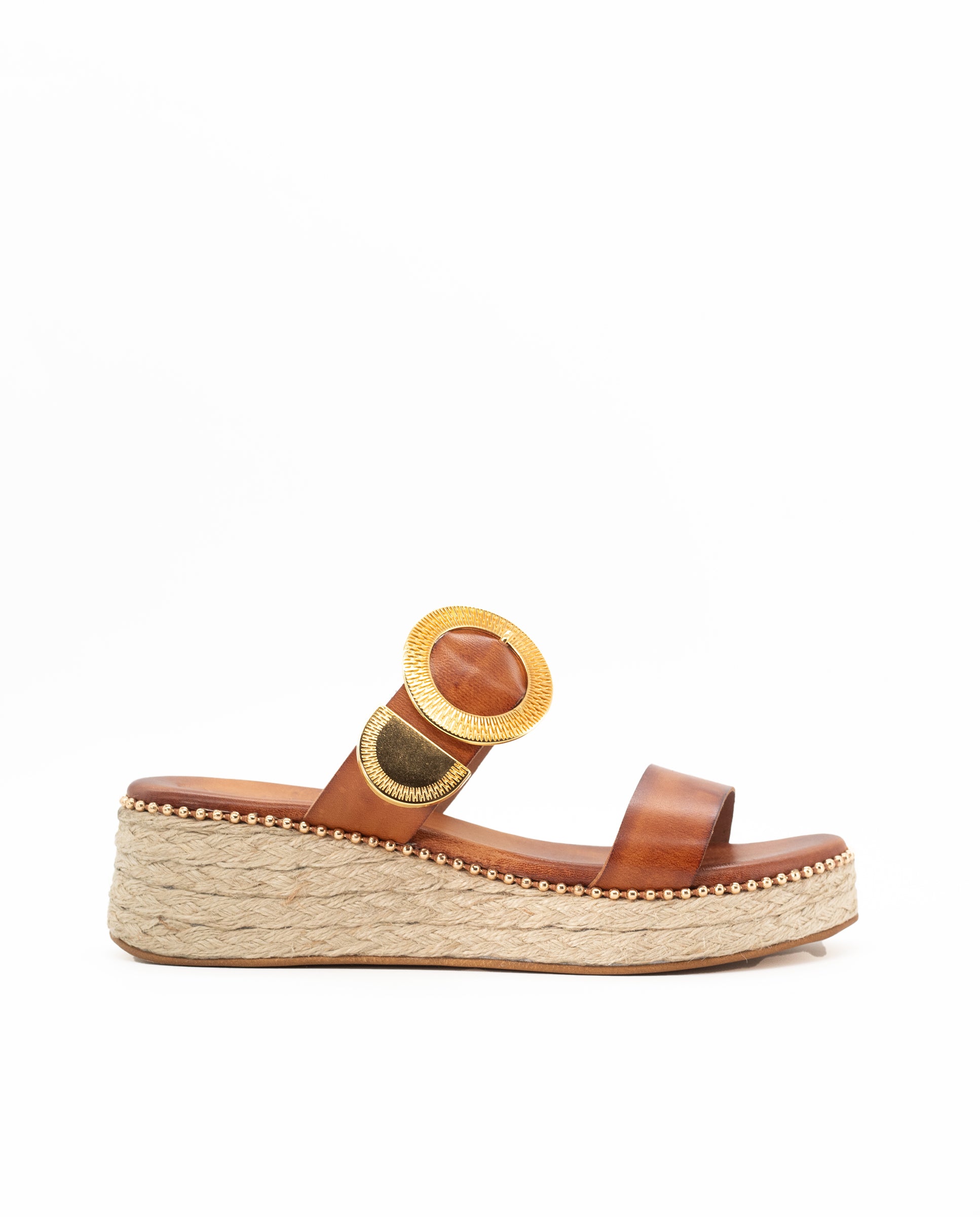 Sandalias Electra Cuña 5 Caramel